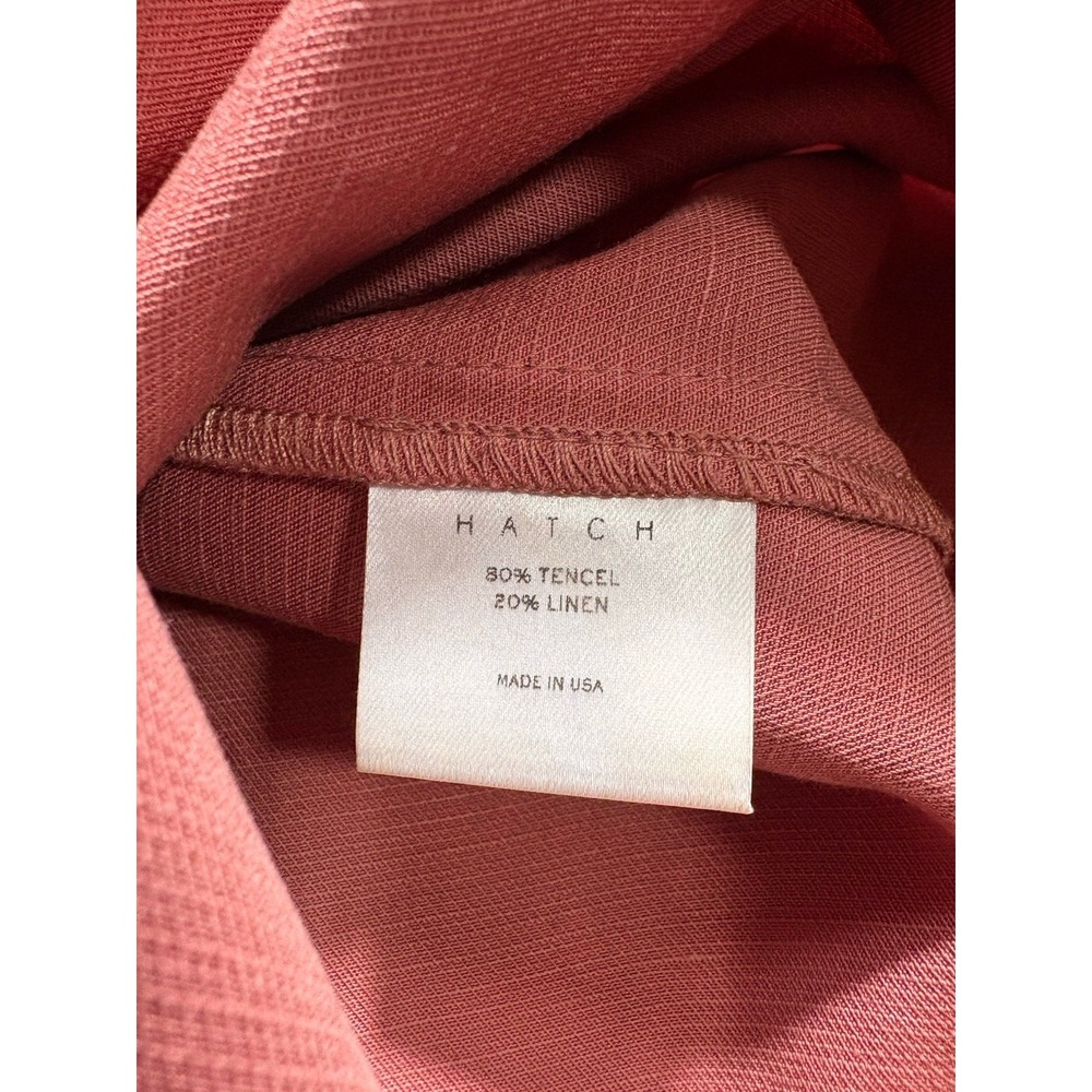 Hatch Dusty Rose Ruffle-Shoulder Midi Dress - Picture 6 of 11
